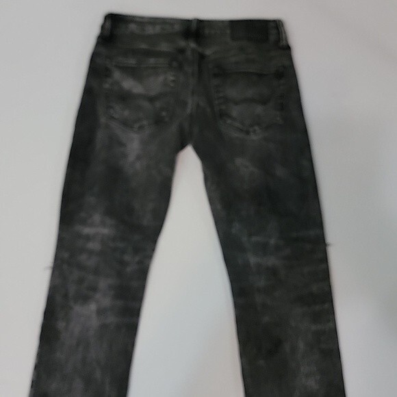 AMERICAN EAGLE Next Level Flex Distressed Black Wash Skinny Jeans size 28x30 - Picture 4 of 10